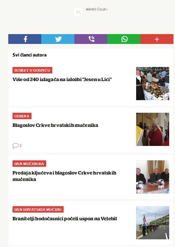 Večernjakova stranica o meni                                                                                                                                                                                                                              